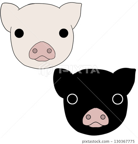 White and black pigs White and black pigs 130367775