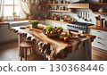 modern interior with empty pan and iron pan 130368446