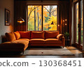 sofa in a living room 130368451