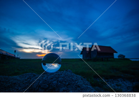 Upside-Down Dawn by the twin houses 130368838