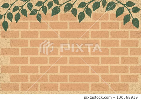 Background material ・ Ivy and brick wall 130368919