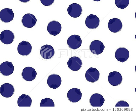 Graphic line seamless pattern with blueberry for seal. Vector Berry pattern consisting of beautiful seamless repeat blueberry. 130369098