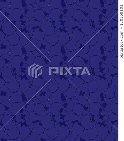 dark colored seamless close pattern with blueberry Vector graphic line Berry pattern Simple colorful pattern berry from seamless soft round blueberry. 130369101