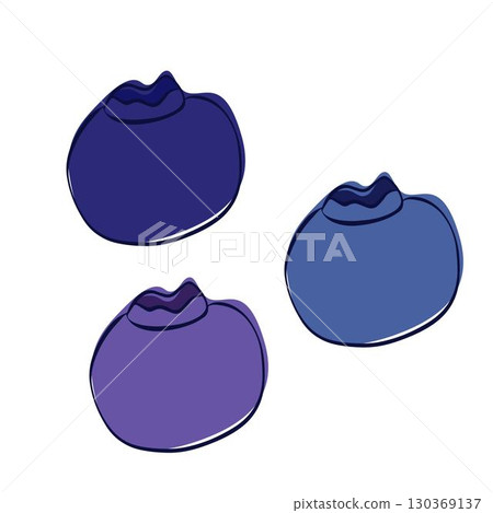 Graphic line isolated ripe blueberry berry. vector plump bilberry, showcases its deep indigo on transparent background Graphic line isolated ripe blueberry berry. vector plump bilberry, showcases its deep indigo on transparent background 130369137