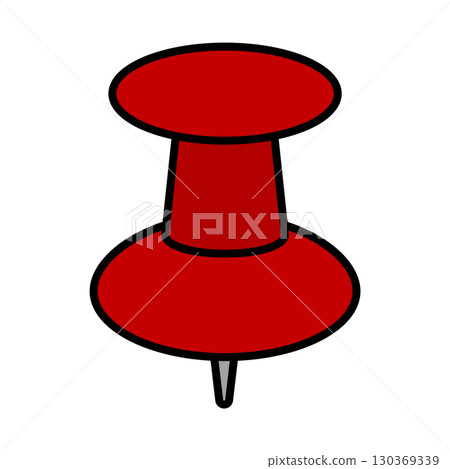 圖釘的插圖素材 130369339