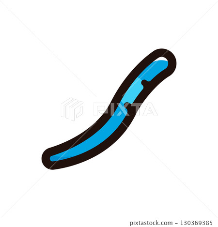 直蟲插圖圖示（誘餌、釣具、釣具） 130369385