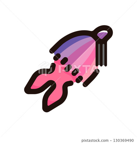 橡膠夾具插圖圖示（誘餌、釣具、釣具材料） 130369490