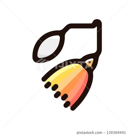 Spinnerbait 插圖圖示(誘餌、釣具、釣具) Spinnerbait 插圖圖示(誘餌、釣具、釣具) 130369491