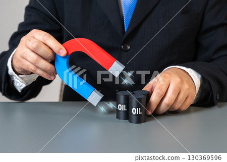 Buying large quantities of oil on the market. Intercepting contracts. Covering more of the oil sales market. Market competition, energy security, trade dominance, global resources, fuel strategy 130369596
