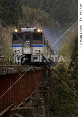 Kiha 181 穿越鐵路橋 130369736
