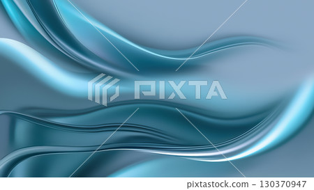Swirling waves of blue and white blend seamlessly in a calming gradient, perfect for various design applications. 130370947