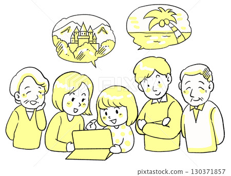 Family planning a trip 130371857