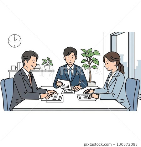 Meeting at the company 130372085