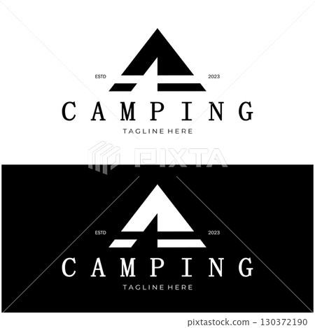 vintage and retro tent logo, camping. With tent, tree and bonfire sign. adventurers, scouts, climbers, camping equipment center vintage and retro tent logo, camping. With tent, tree and bonfire sign. adventurers, scouts, climbers, camping equipment center 130372190