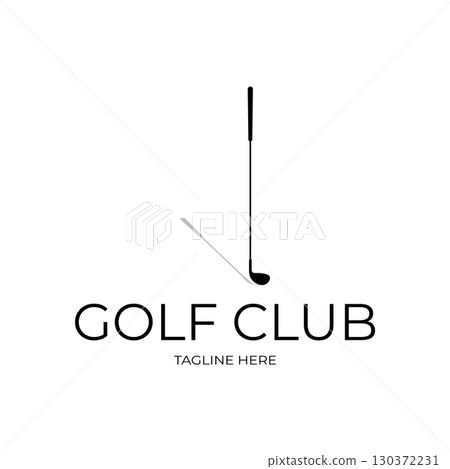 Golf ball logo, Golf design stick logo, logo for professional golf team, golf club, tournament, golf store business, golf course, event 130372231
