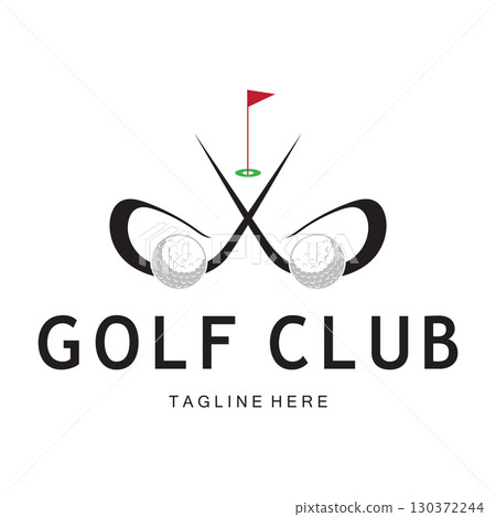 Golf ball logo, Golf design stick logo, logo for professional golf team, golf club, tournament, golf store business, golf course, event Golf ball logo, Golf design stick logo, logo for professional golf team, golf club, tournament, golf store business, golf course, event 130372244