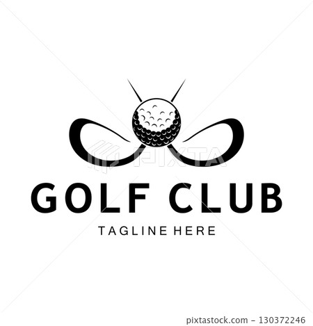 Golf ball logo, Golf design stick logo, logo for professional golf team, golf club, tournament, golf store business, golf course, event Golf ball logo, Golf design stick logo, logo for professional golf team, golf club, tournament, golf store business, golf course, event 130372246