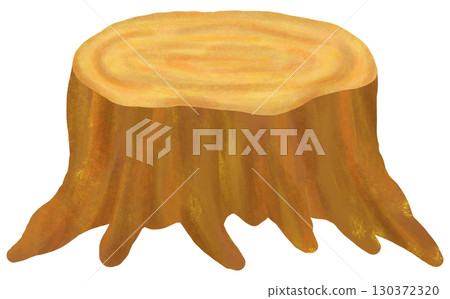 Stump illustration 130372320