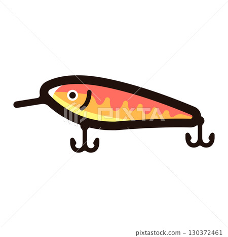 鯡魚、誘餌插圖圖示(誘餌、釣具、漁具) 鯡魚、誘餌插圖圖示(誘餌、釣具、漁具) 130372461
