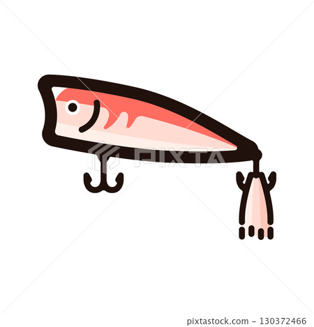 Popper, lure illustration icon (lure, fishing equipment, fishing material) 130372466
