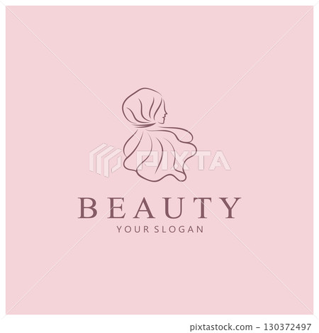 muslimah hijab logo template vector illustration design-vector muslimah hijab logo template vector illustration design-vector 130372497