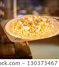 The chef prepares pizza. Raw pizza ready to oven 130373467
