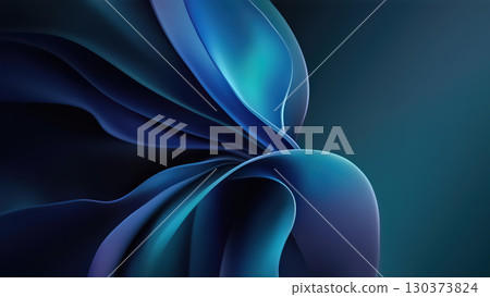 Rich shades of deep blue blend seamlessly, creating flowing forms with an abstract essence that captivates the viewer. Rich shades of deep blue blend seamlessly, creating flowing forms with an abstract essence that captivates the viewer. 130373824