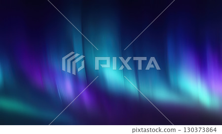 Vibrant hues of blue, green, and purple blend together, resembling the beauty of northern lights in an abstract style. 130373864