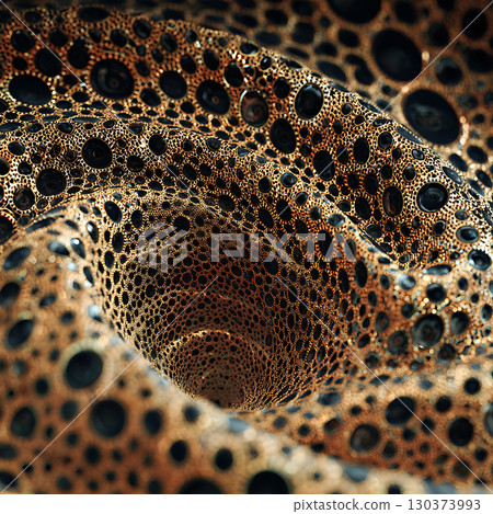 多孔紋理有機抽象結構 3D 渲染 130373993