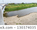 Low river water levels due to lack of rain 130374035