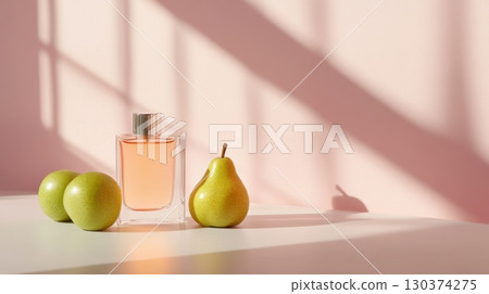 Fruits and perfume setup Fruits and perfume setup 130374275