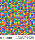 Seamless colorful hexagon pattern 130374429