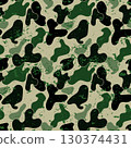 Seamless pattern black jungle camouflage grunge 130374431