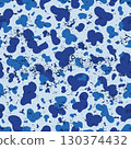 Seamless pattern blue camouflage grunge 130374432
