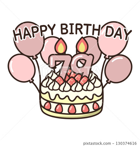 birthday cake	 130374616