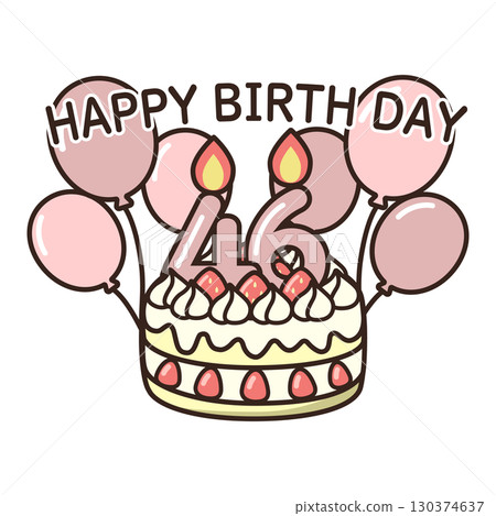 birthday cake	 130374637