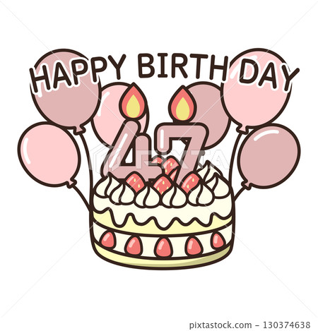 birthday cake	 130374638