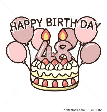 birthday cake	 130374640