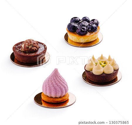 Colorful confectionery desserts showcase creativity and flavor combinations Colorful confectionery desserts showcase creativity and flavor combinations 130375865