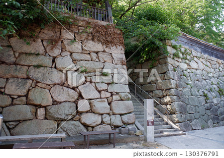 Stone walls of Manshuji Temple, Osakishima Island, Hiroshima Prefecture Stone walls of Manshuji Temple, Osakishima Island, Hiroshima Prefecture 130376791