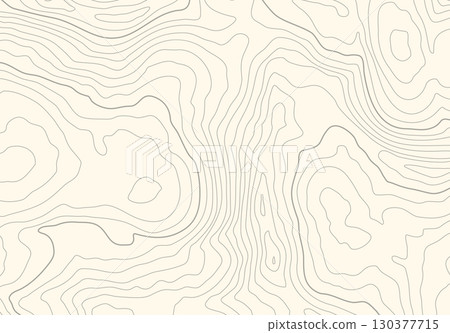 Topographic map background with altitude lines. Abstract terrain topography with elevation levels of the relief 130377715