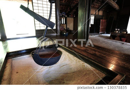 An old private house with a hearth An old private house with a hearth 130378835