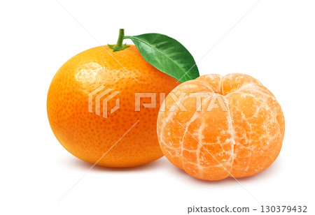 Mandarin orange illustration realistic mandarin orange 130379432
