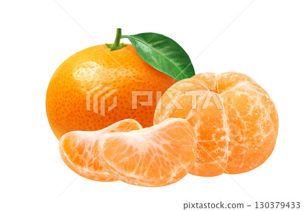 Mandarin orange illustration realistic mandarin orange 130379433