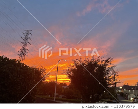 Beautiful sunset 130379579