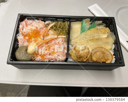 Ekiben: Crab and Blackthroat Seaperch (side dish) 130379584