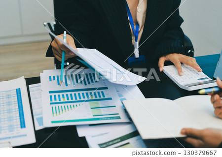 Success, audience with an applause and in a business meeting at work with a lens flare together. Achievement or celebration, motivation and businesspeople clapping hands for good news or support 130379667