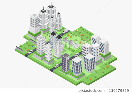 Isometric city Isometric city 130379829