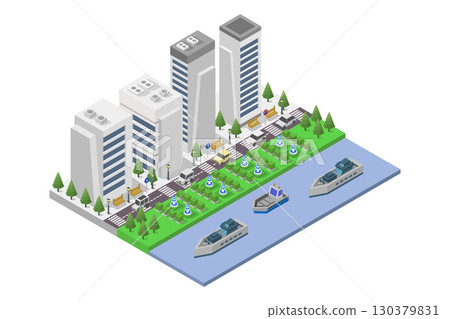 Isometric city Isometric city 130379831