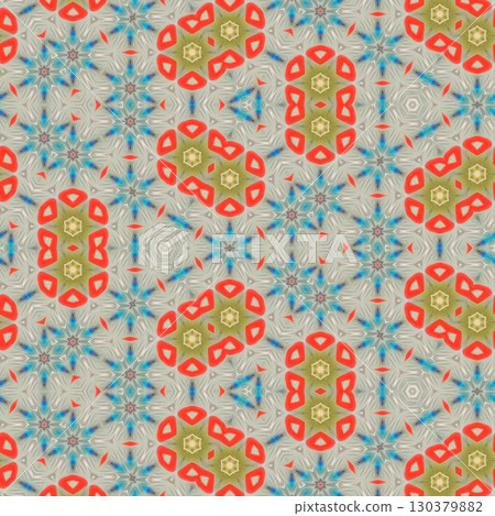 Embroidery and batik design concept. Antique art for clothing print, sublimation block etc. New trendy wallpaper, cover photo, interior decoration idea. Abstract pattern for the carpet background 130379882